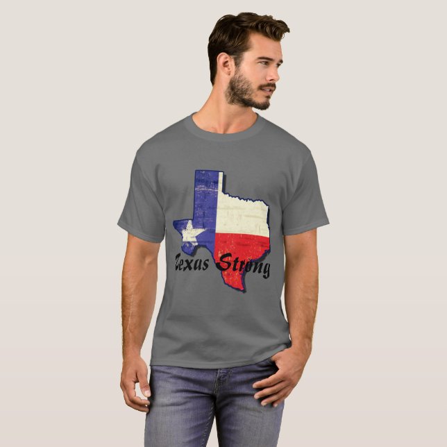 T-shirt forte de Harvey Texas do furacão (Frente Completa)