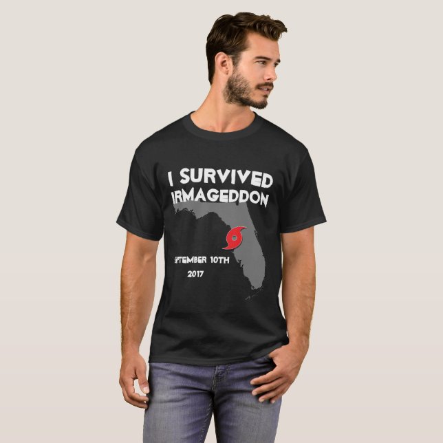 T-shirt forte de Irma Florida do furacão (Frente Completa)