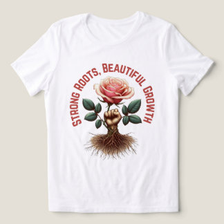 T-Shirt Forte Roots - Design de Punho Floral