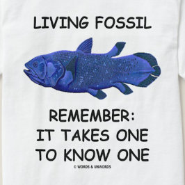 T-shirt Fóssil vivo (Coelacanth)