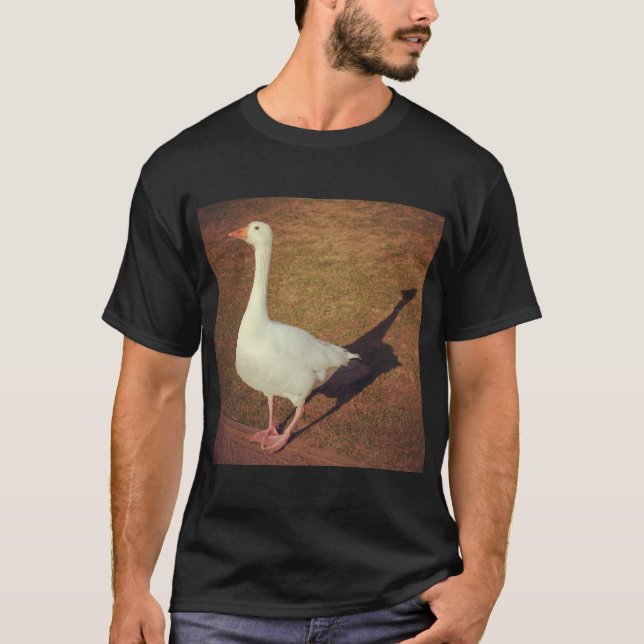 T-shirt Foto ao quadrado - Ganso (Frente)