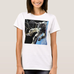 T-shirt Foto da primeira caminhada espacial do astronauta 