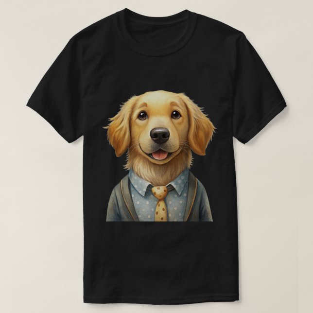 T-Shirt Foto de Cachorro Personalizado - Vista a d (Frente do Design)