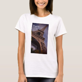 T-shirt Foto de Marco Famoso da Torre Eiffel de Paris