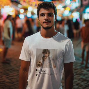 T-Shirt Foto do Pai Personalizado   Gif de Pai Per