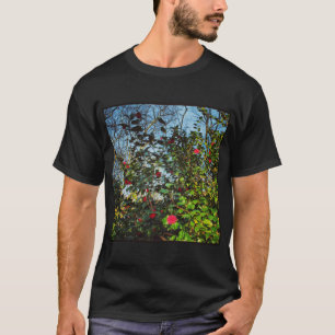 T-shirt Foto Quadrada - Arbusto de Magnólia 01