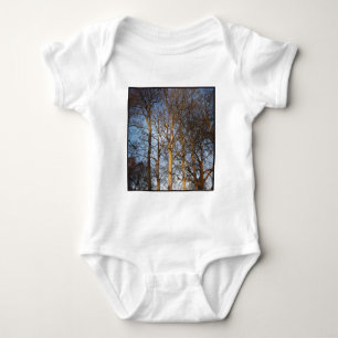 T-shirt Foto Quadrada - Árvores de Inverno Ensolaradas