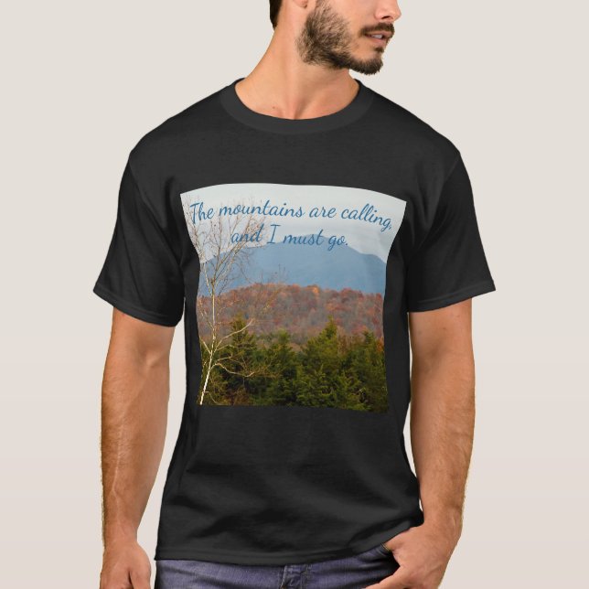 T-shirt Foto Shenandoah da paisagem de Blue Ridge (Frente)