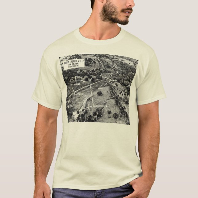 T-shirt Fotografia aérea dos mísseis em Cuba 1962 (Frente)