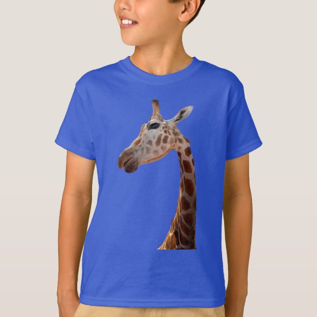 T-Shirt Fotografia de Girafa Divertida (Frente)