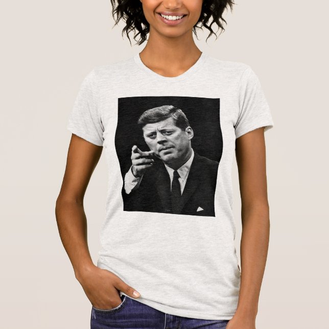 T-shirt Fotografia de John F. Kennedy 3 (Frente)