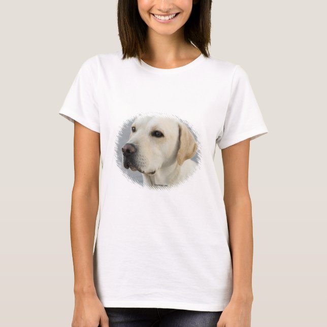 T-shirt Fotografia dourada de labrador retriever (Frente)