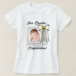 T-shirt fotográfica de Parabéns personalizados