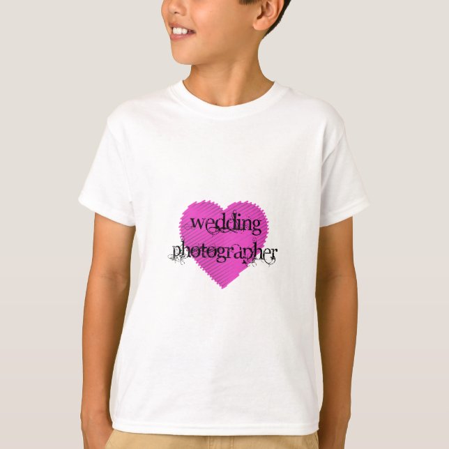T-shirt Fotógrafo De Casamento (Frente)