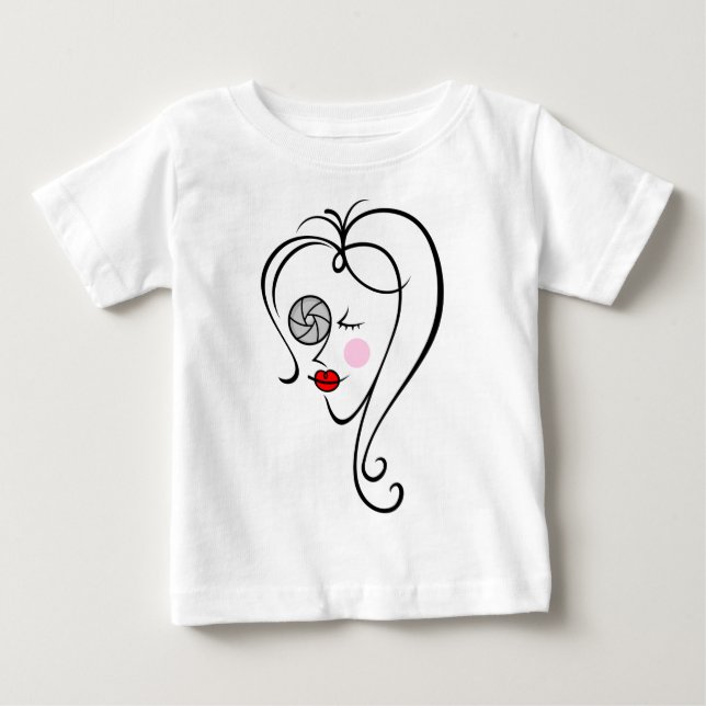 T-shirt Fotógrafo feminino (Frente)