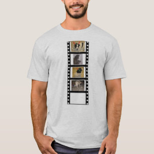 T-shirt Fotos personalizadas da fita de cinema