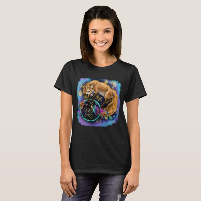 T-shirt Fox do DreamCatcher (Frente Completa)