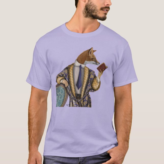 T-shirt Fox do Leitor de Livros (Frente)