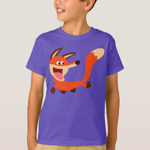 T-shirt Fox Fox, Camiseta-T, Um Cartoon Mísquio Bonito