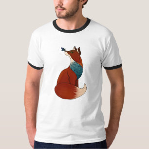 T-shirt Fox geométrico
