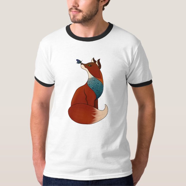 T-shirt Fox geométrico (Frente)