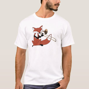 T-shirt Fox que joga o Trombone