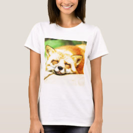 T-shirt Fox sonhador sonolento