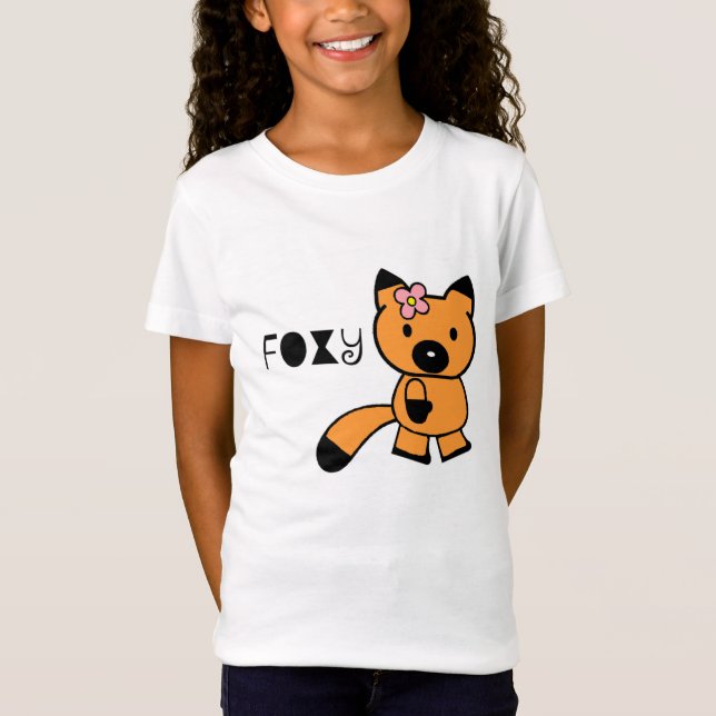 T-shirt Foxy das meninas (Frente)