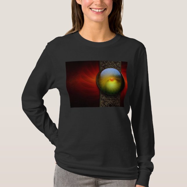 T-shirt Fractal do terceiro olho da mágica (Frente)