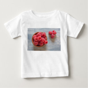 T-shirt Framboesas frescas numa tigela