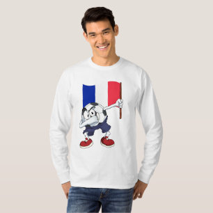 T-shirt França Bola de Futebol Dabbing