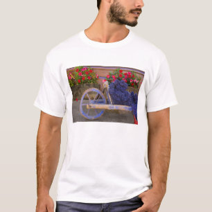 T-shirt França, Provença, Sault. Velha carroça de madeira