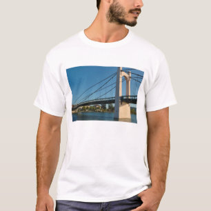 T-shirt França, Ródano-Alpes, Condrieu, ponte sobre 2