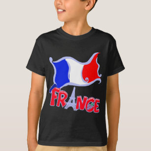 T-shirt France com produtos da bandeira
