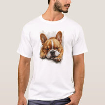 T-Shirt Francês Bulldog Dormindo