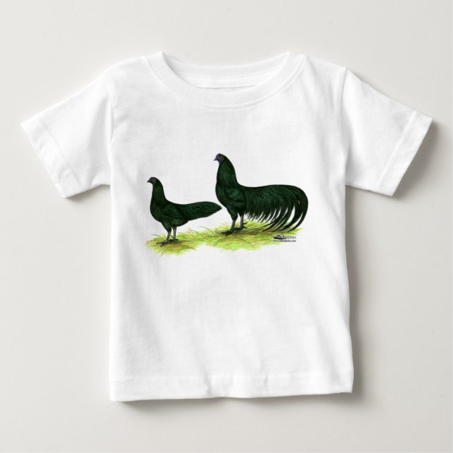 T-shirt Frangos Pretos de Sumatra (Frente)