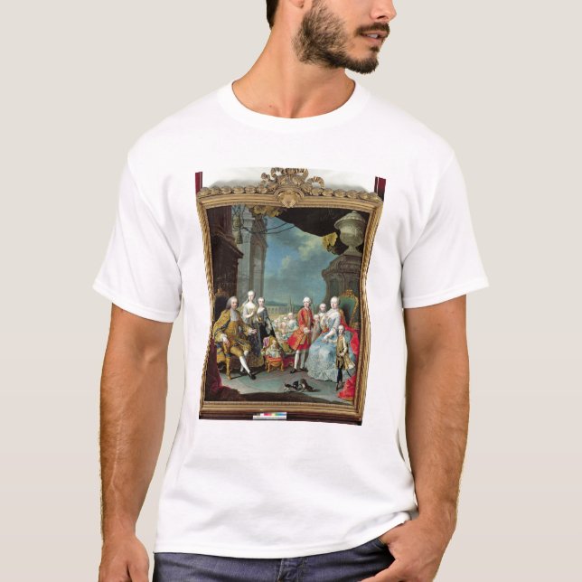 T-shirt Franz Stephan mim com sua esposa Marie-Therese (Frente)