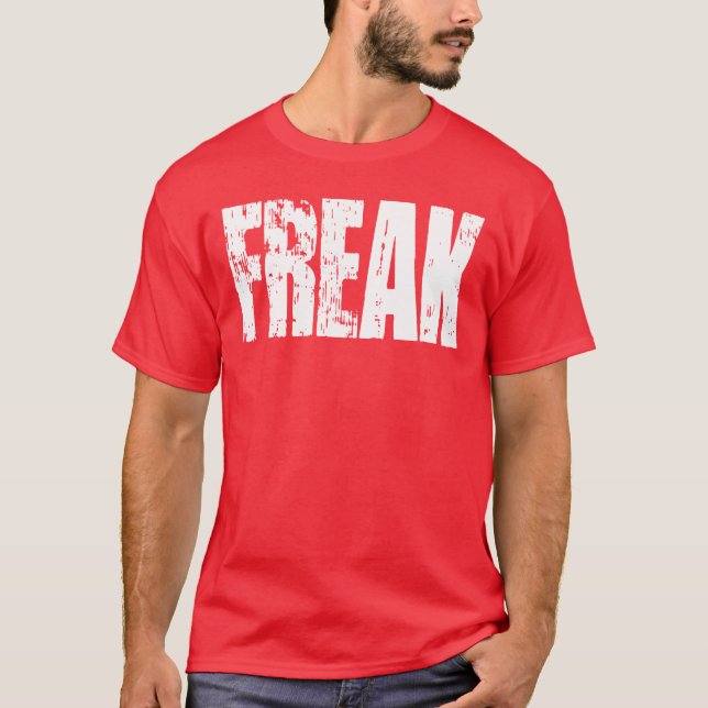 T-Shirt FREAK - Texto Branco (Frente)