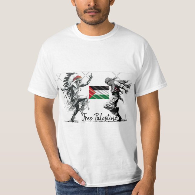 T-shirt free palestine (Frente)