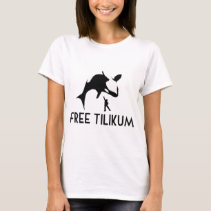 T-shirt Free Tilikum Salve a Baleia Assassina de Orca