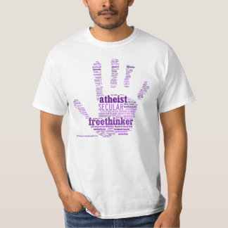 T-shirt Freethinker/camisa ateu da mão