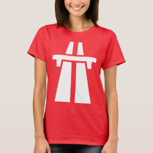T-shirt Freeway, Autoway, Autobahn - Branco