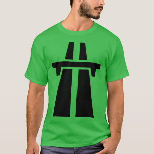 T-shirt Freeway, Autoway, Autobahn - Preto