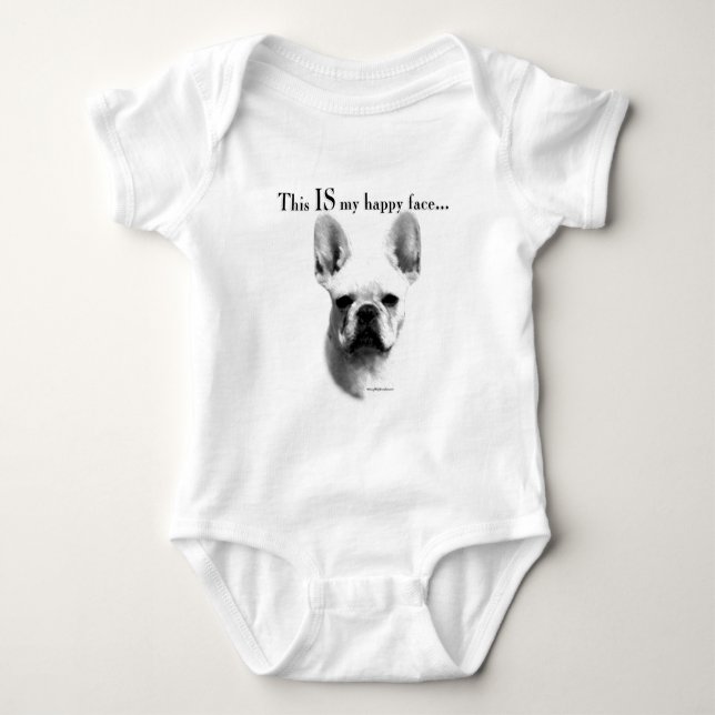 T-shirt Frenchie Happy Face (Frente)