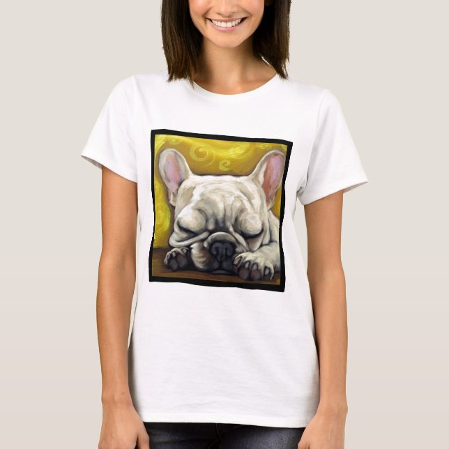 T-shirt Frenchie sonolento (Frente)