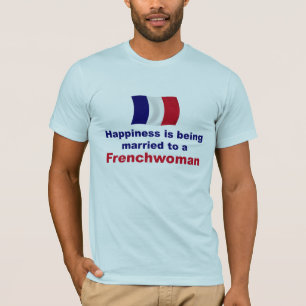 T-shirt Frenchwoman feliz casado