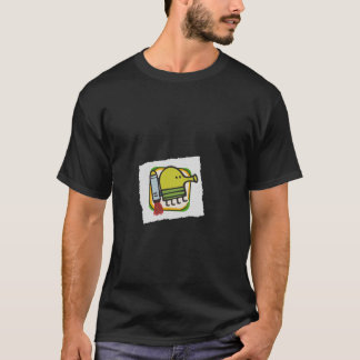 T-shirt frente e verso do salto do Doodle
