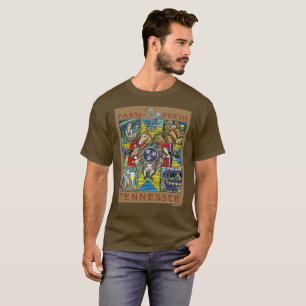 T-shirt fresco de Tennessee da fazenda