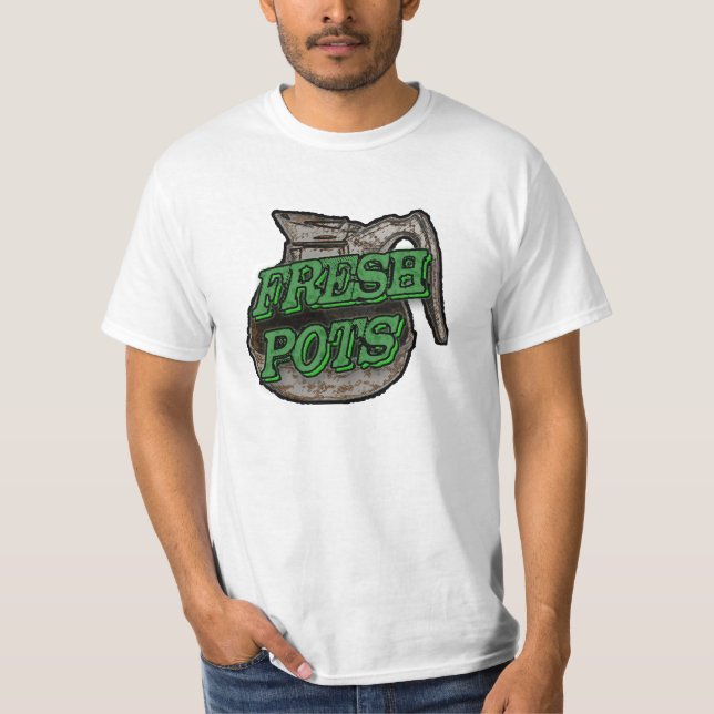 T-shirt fresco dos potes (Frente)