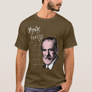 T-shirt Freud cor-de-rosa Sigmund Freud